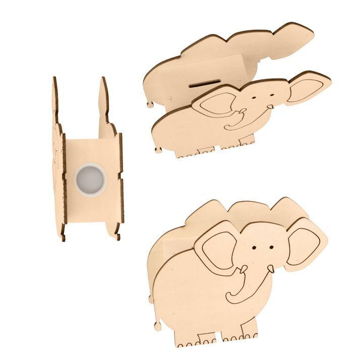 Serre-livres + tirelire éléphant