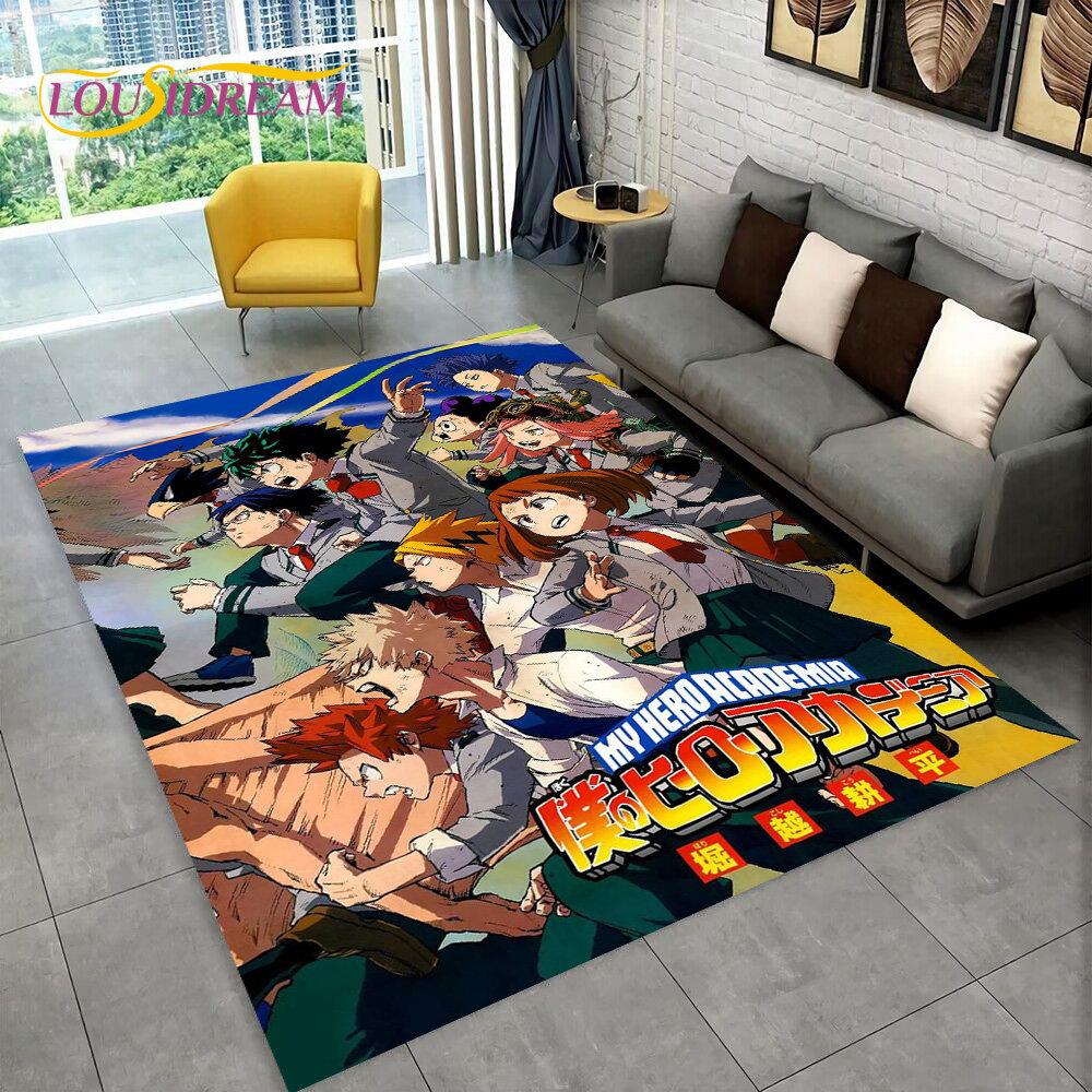 My Hero Academia, японский коврик в стиле аниме, коврик для гостиной, спальни, дивана, коврик для двери, детский нескользящий напольный коврик