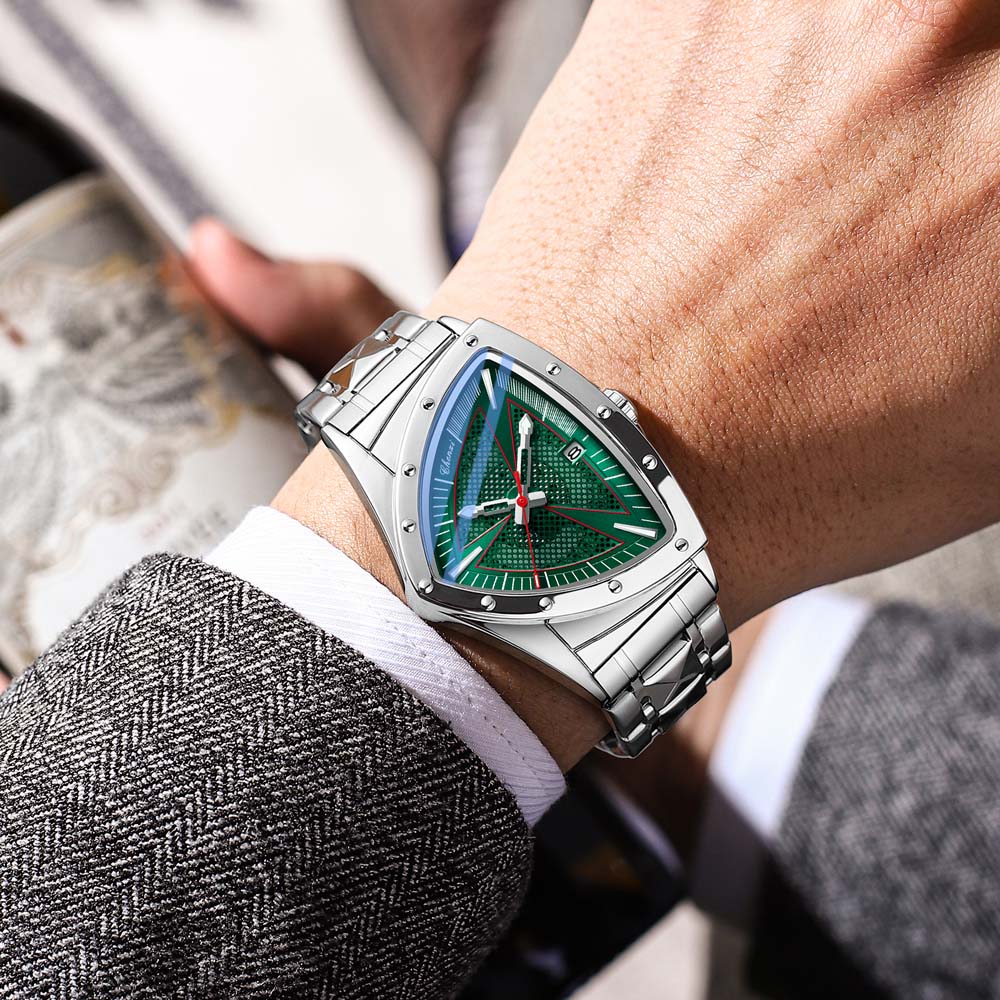CHENXI Fashion Men's Watch Quartz Wristwatch Casual Hollow Triangle Watch Luxury Men's Gift Clock Relojes Para