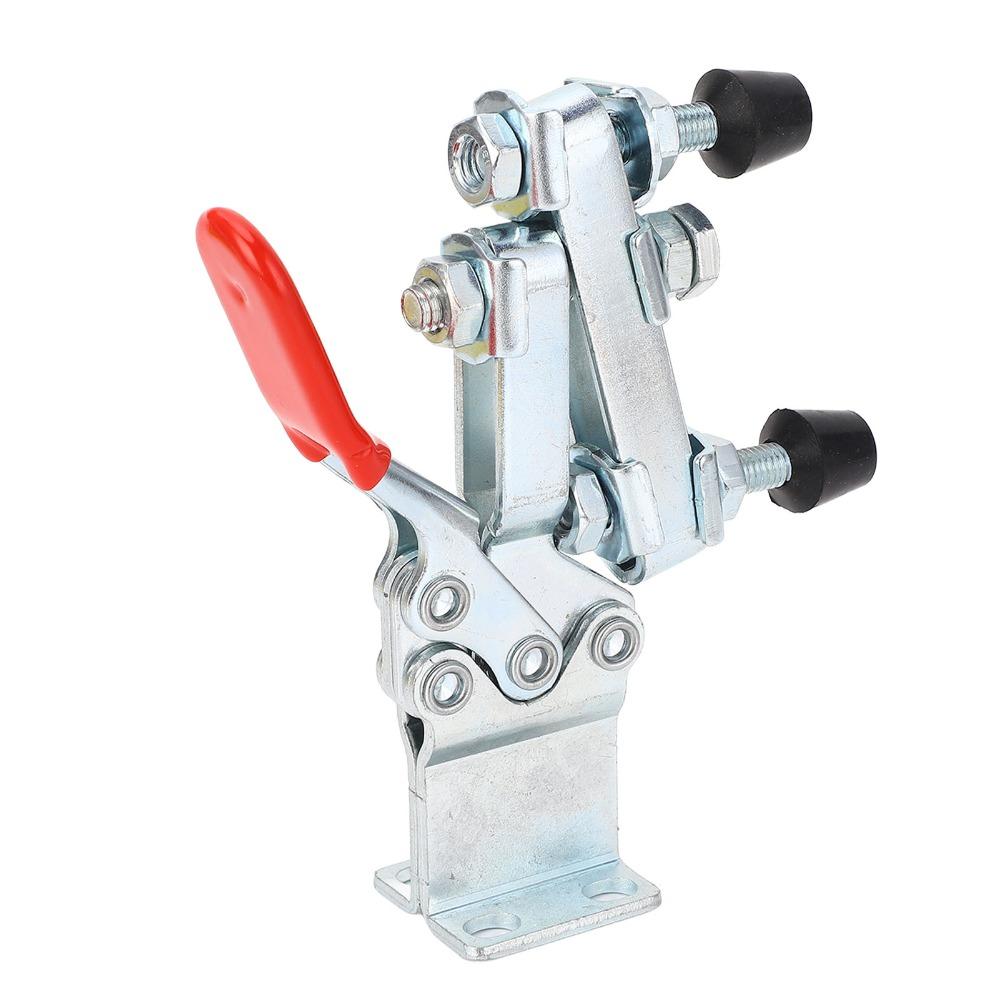 Long U Bar Toggle Clamp Adjustable Rubber Pressure Tip Dual Head Clamp Welding Table