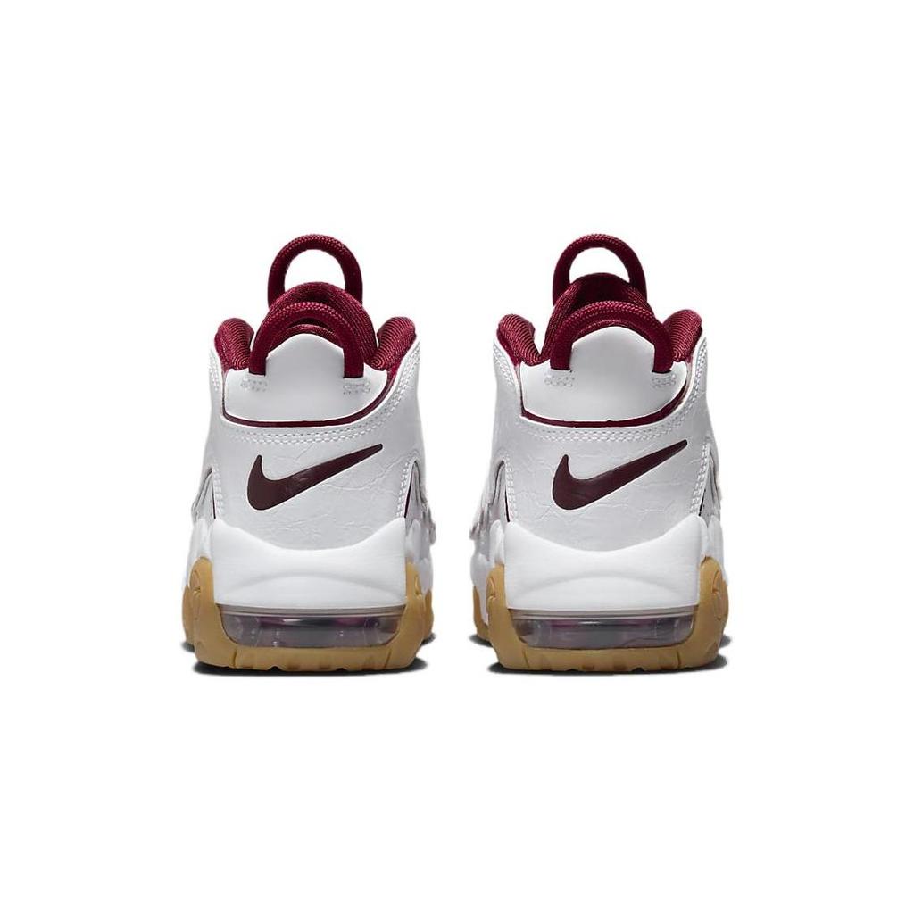 Nike Air More Uptempo PS Низкие Детские Баскетбольные Кроссовки Бело-Красные Для Детей 3-7 Лет FJ2847-100