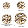 10pcs Irregular Shape Garment Sewing Accessories Zinc Alloy Gold Buttons Wave Surface Buckle Fashion Metal Button Classy Snaps