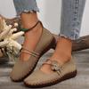 Flower Flats Shoes Fashion Women Dress Sandals 2024 Designer Brand Shoes Summer New Trend Casual Walking Cozy Mujer
