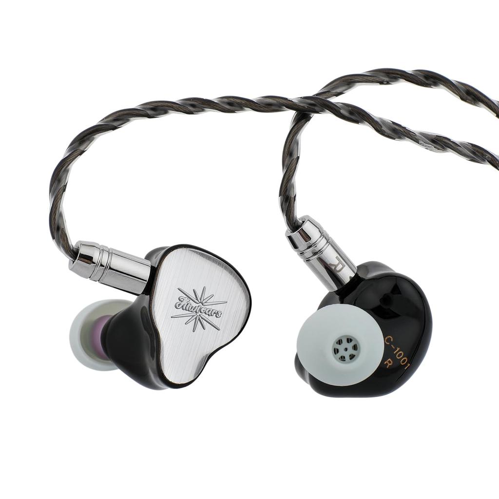 Linsoul Kiwi Ears KE4 Hybrid HiFi Earphones Adopts Diaphragm Structure Equipped with Dual Custom 10mm Dynamic Diaphragms and One Knowles and Balanced