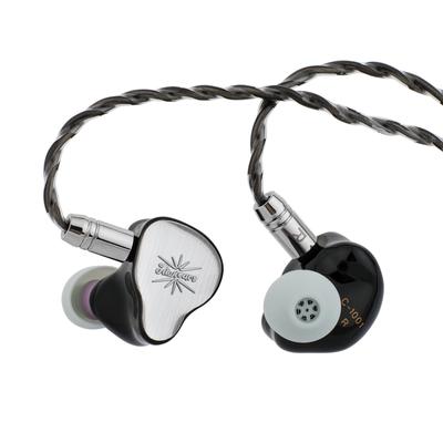 Гибридные наушники HiFi Linsoul Kiwi Ears KE4 с мембранной структурой. Оснащены двумя индивидуальными динамическими диафрагмами диаметром 10 мм и одной сбалансированной диафрагмой Knowles.