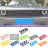 Ca ABS Front Grille Mesh Decorative Panel Ornament Cover Sticker Fit For Dodge Challenger 2015 Up Exterior Accessories