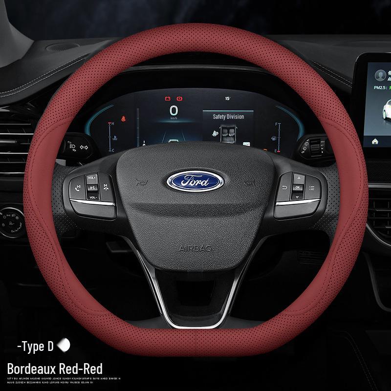 Чехол на руль Ford: Натуральная кожа для Mondeo, Edge, Kuga, Focus, Fiesta, Explorer, Mustang