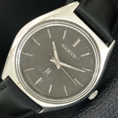 ALLWYN РУЧНОЙ ЗАВОД ИНДИЙСКИЕ 6300A МУЖСКИЕ ВИНТАЖНЫЕ ОРИГИНАЛЬНЫЙ ЦИФЕРБЛАТ ЧАСЫ a703995-1