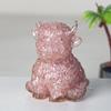 Фигурка животного из смолы с натуральным водным кристаллом для декора офиса и подарков по Фэн-шуй