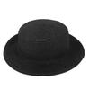 Мужская и женская соломенная шляпа для путешествий, пляжа, солнцезащитная шляпа, летняя широкополая соломенная шляпа с защитой от солнца UPF 50+, черная