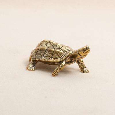 Ретро латунная статуя черепахи настольные украшения твердые медные фигурки черепахи
