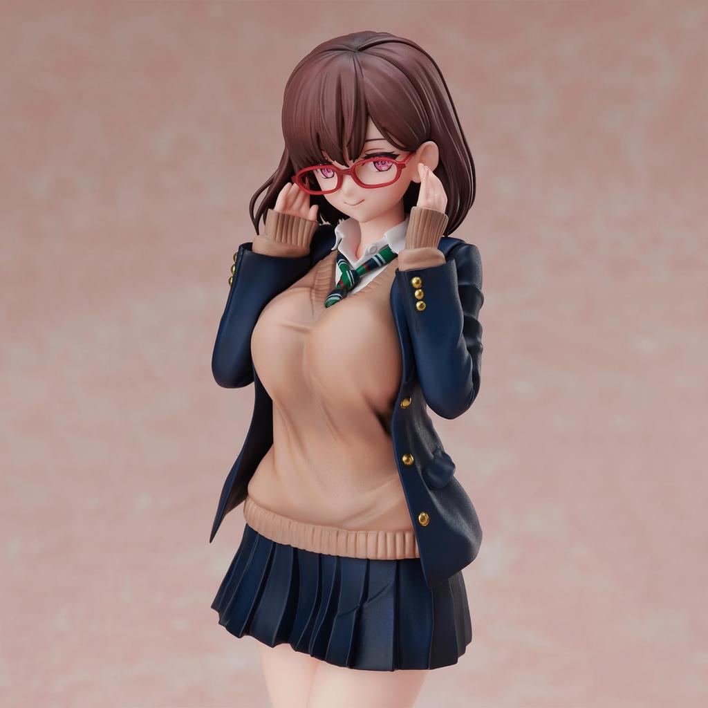 Daiki Kase's Illustration "Megane JK-san" Non-scale PVC & ABS Pre-painted Completed Figure