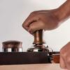 Wooden Handle Pressure Hammer Stainless Steel Base DIY Coffee Tool Coffee Tamper  Coffee Brewing