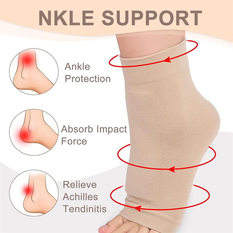 1 пара поддержки ахиллова сухожилия, компрессионные носки при подошвенном фасциите, поддержка пятки и лодыжки при повреждении связок, поддержка ахиллова сухожилия