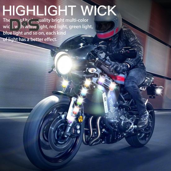 Беспроводные светодиодные стробоскопы с дистанционным управлением, водонепроницаемые, перезаряжаемые, 500 мАч, высокая яркость, вспышка, автомобильные ночные предупреждающие огни для автомобиля, мотоцикла, велосипеда