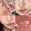Moisturizing Mirror Water Light Solid Lip Gloss Peach Pink Shimmer Jelly Lipstick The Lips Look Tender and Plump Makeup Cosmetic