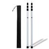 Fungoal Tent Poles Telescopic Tarp Lightweight Two Sliding Length Easy Camping [Silver] [2-Piece Set] Poles, Aluminum, Poles, One-Touch Adjustment,