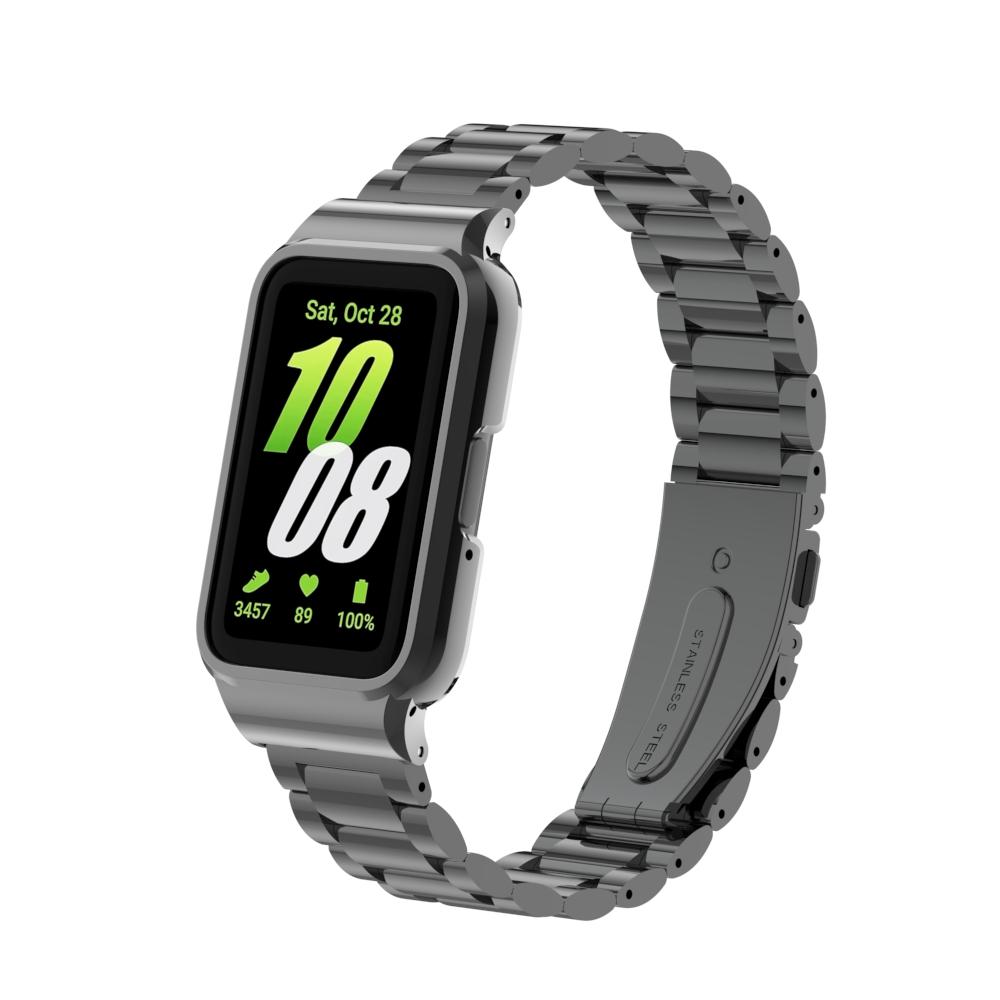Ремешок + чехол для Samsung Galaxy Fit 3 SmartWatch, аксессуары для samsung galaxy fit 3, металлический браслет, защитный чехол, рамка