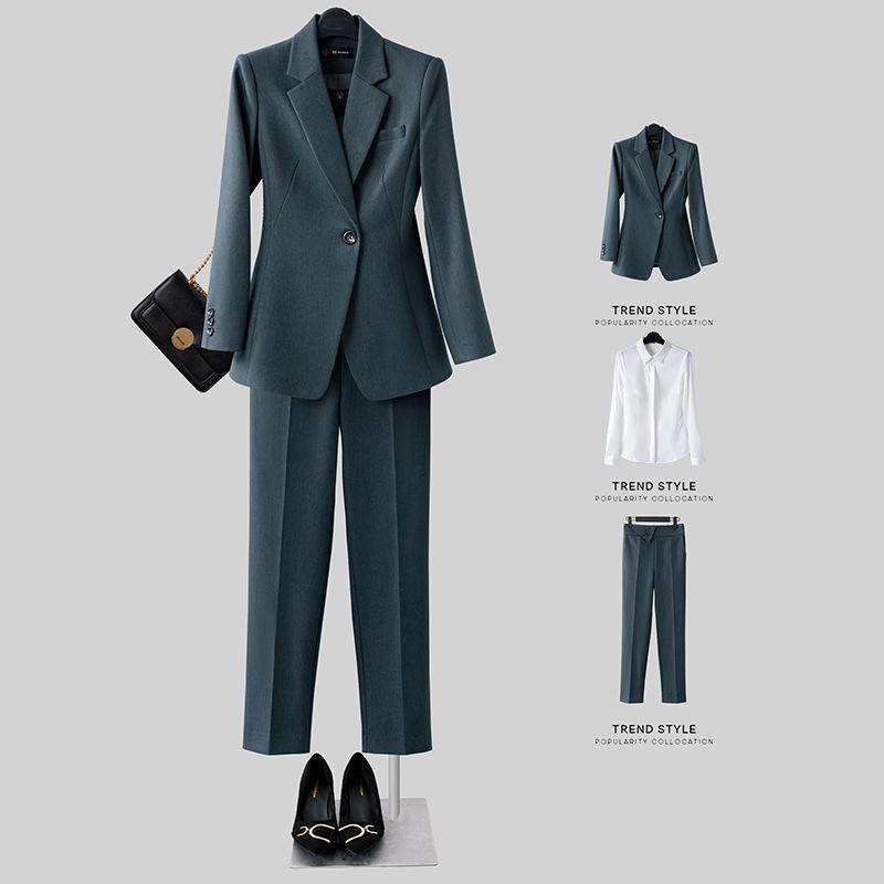Women's Professional Blazer Suit Set - Spring/Autumn Workwear