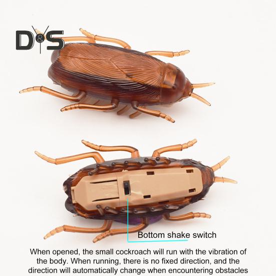 Имитация таракана игрушка электронная подделка высокая имитация животное игрушка розыгрыш джокер веселая вибрация портативная ползающая игрушка насекомое
