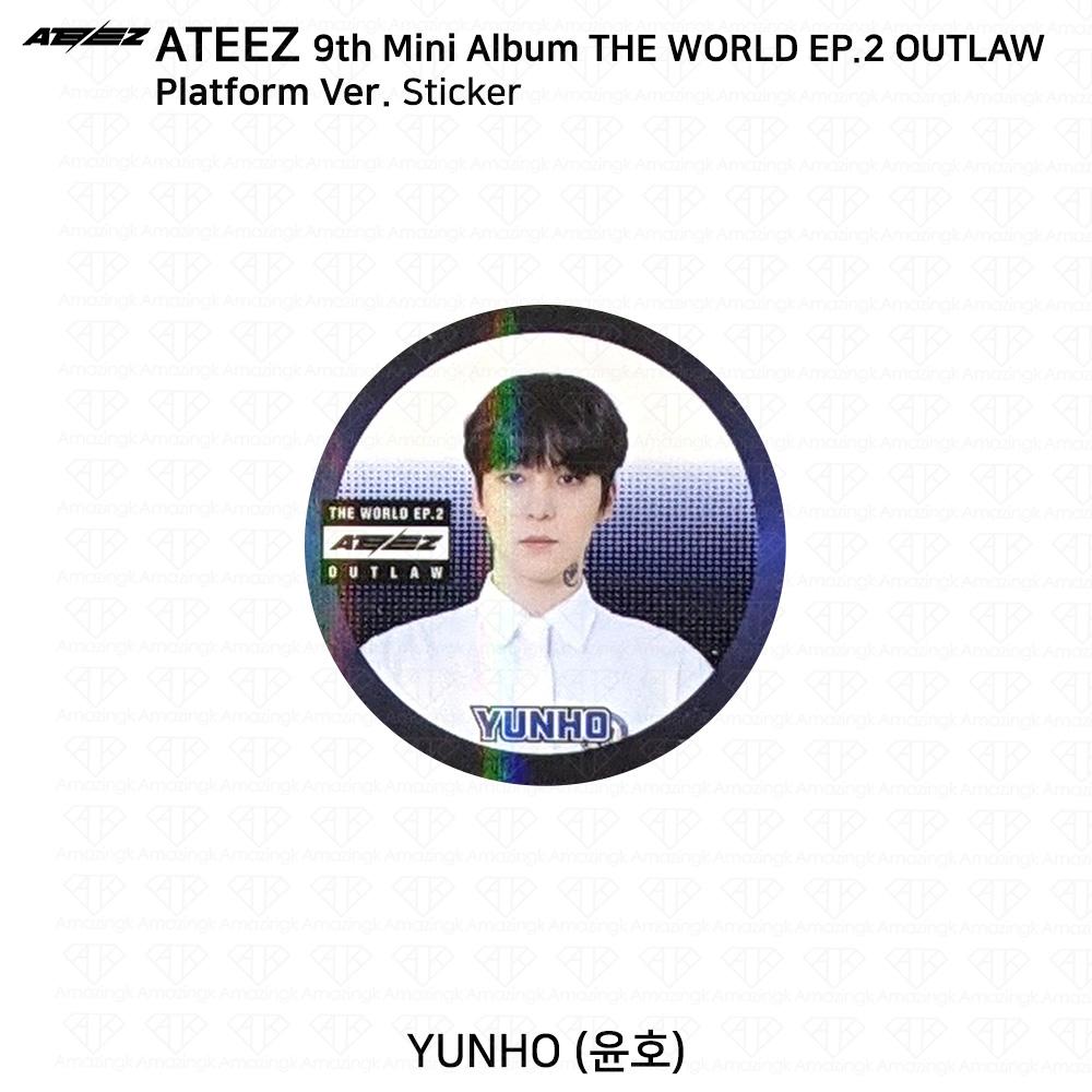 ATEEZ 9-й мини-альбом THE WORLD EP.2 OUTLAW Platform Ver QR Фотокарточка Изображение карты