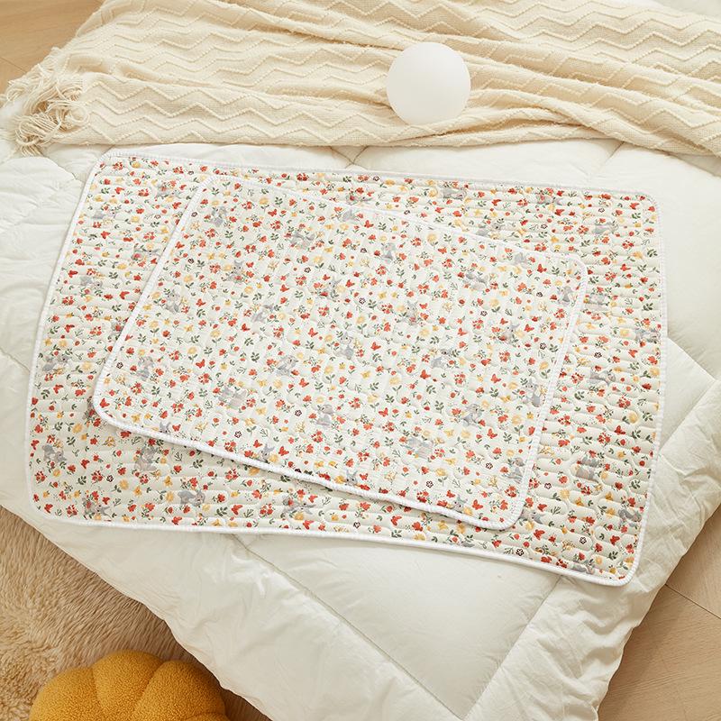 Премиальный трикотажный хлопковый пятислойный непромокаемый и нескользящий коврик для детской коляски, впитывающий и водонепроницаемый для ухода за больными