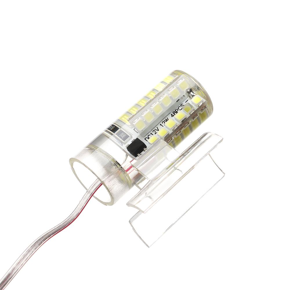 12 В теплый белый/белый свет для рыболокатора, привлекающий рыбу, лампа для лодок, подводный свет для рыбалки