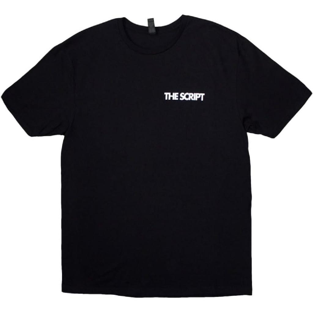 The Script Satellites And Pocket Band Logo T Shirt Black