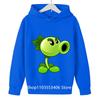 2025 Spring and Autumn Children's Hoodie Plants Vs. Zombies Fashion Clothing Boys Hoodie Pullover Girls Sweatshirt Casual Cartoo