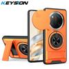 KEYSION Магнитный чехол для телефона Honor X9c 5G со сдвижной защитой камеры, вертикальной подставкой, противоударной задней крышкой для Magic 7 Lite 5G