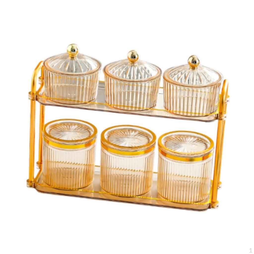 Декоративный поднос для орехов, герметичные банки для хранения, элегантная разделенная закуска, блюдо для сухофруктов