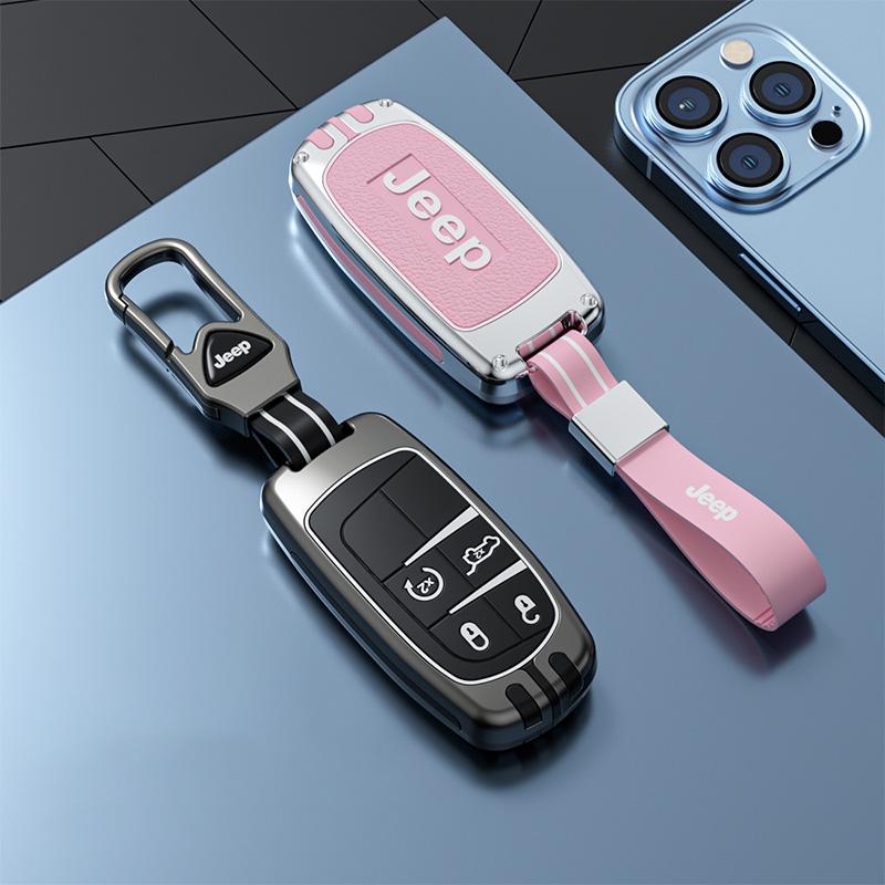 CZY2 For Jeep Grand Cherokee WK2 KL Wrangler JK BU MP Patriot Renegade Commander Compass Zinc Alloy Silicone Car Smart Key Case Cover