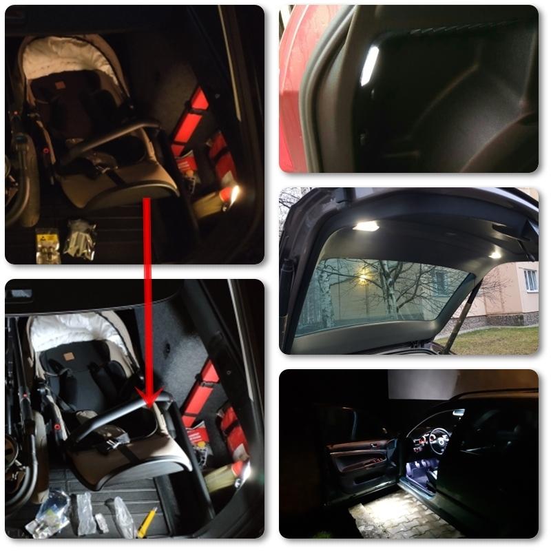 Подходит для Skoda Fabia Octavia Roomster Superb Rapid Kodiaq Светодиодные Освещение Двери Салона Пространства Для Ног Бардачка Багажника Груза