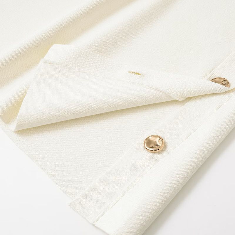 Kaslead New Women Clothes Western Style Fashion Simple Decorated Row Button Knit Vest 4192049