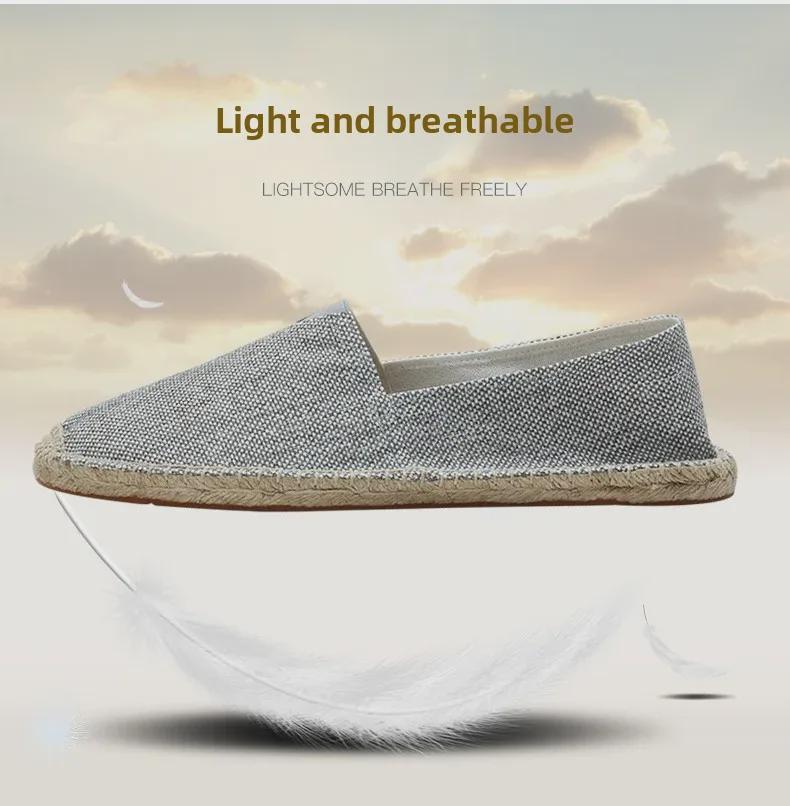 Retro Low-Top Espadrilles: Breathable, Sweat-Absorbing, Classic Loafers (Not Washable)