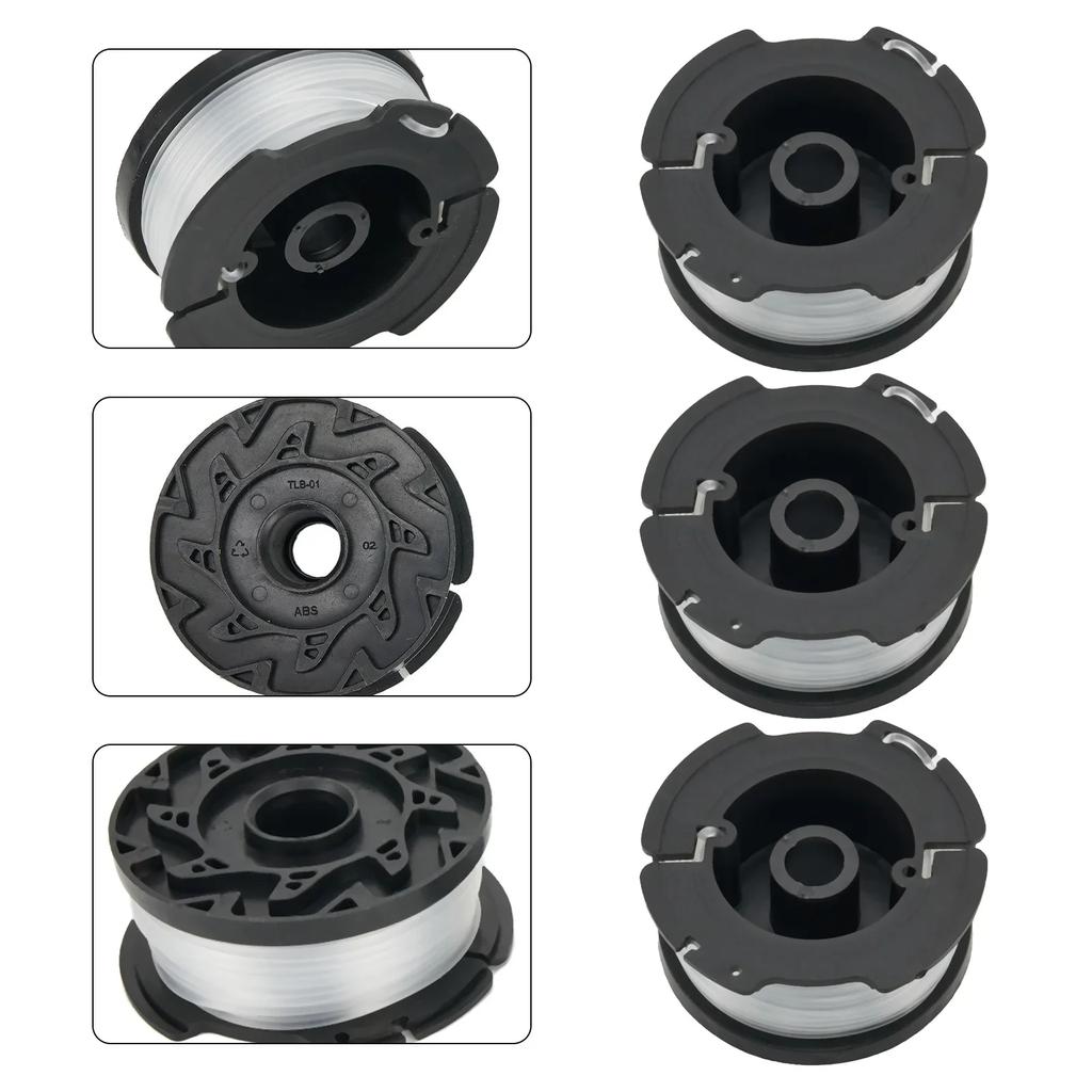 3 катушки с леской для триммеров Black+Decker A6485 GL280 GL301 GL425 GL430 GL545 GL555 GLC13 GLC2500 GLC2500L