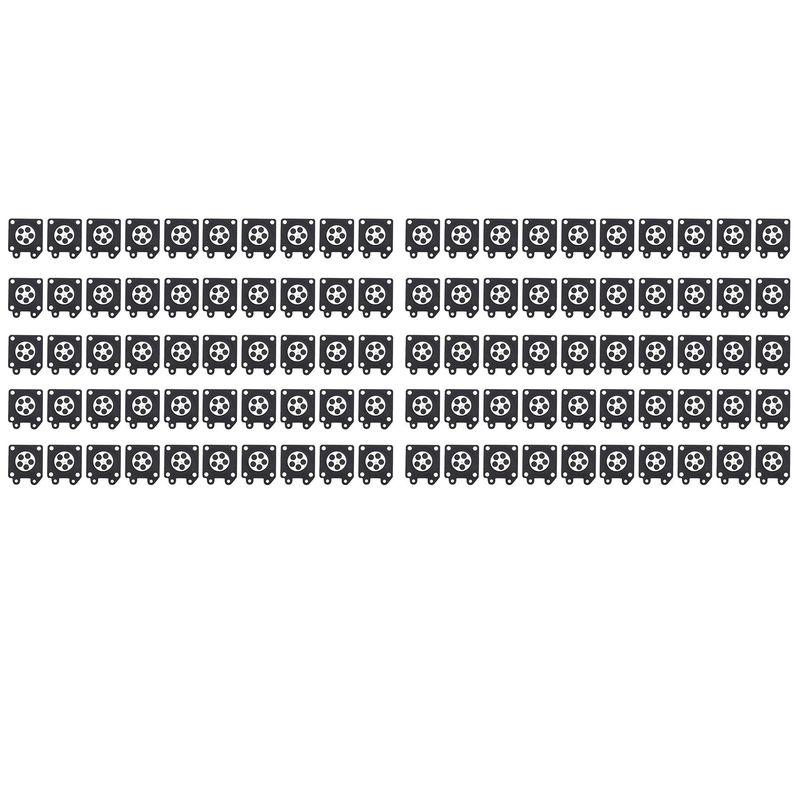 100Pcs Carburetor Parts Chaaw Carburetor Membrane Pads for Zama Chaaw Carburetor 2500/3800/4500/5800 Accessories