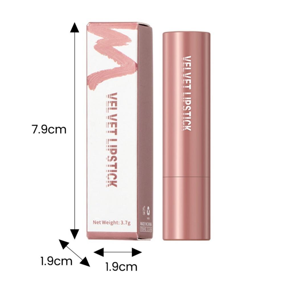 Velvet Lipstick Matte Texture Smooth and Soft Lip Long-lasting Lipstick