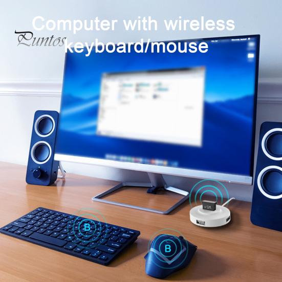 Беспроводной адаптер Plug And Play Поддержка нескольких устройств Настольный компьютер с малой задержкой USB-аудиоприемник Bluetooth-совместимый 5.3