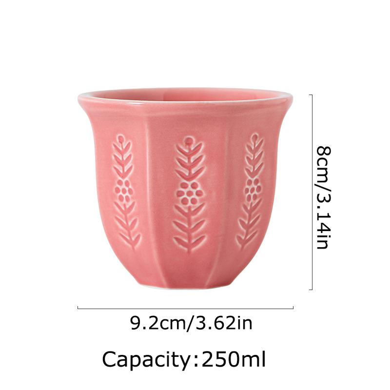 1 шт. Кофейная чашка демонстрирует вкус гладкая поверхность различные места керамика дома ретро дизайн текстура легко чистить наслаждайтесь жизнью