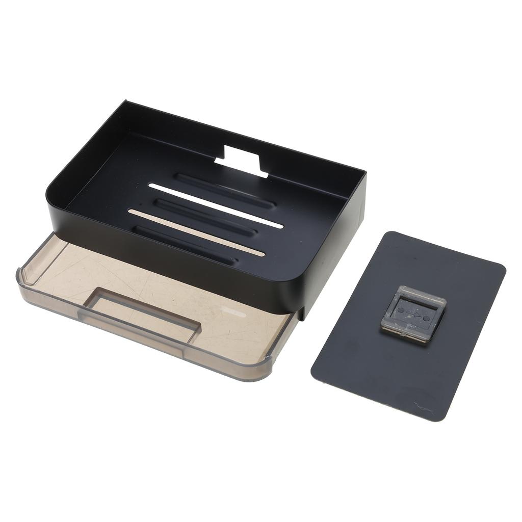 Мыльница из алюминиевого сплава для ванной комнаты с настенным сливом для воды, мыльница для ванной комнаты, аксессуары для ванной комнаты