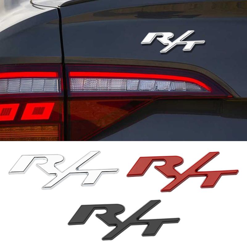 Car Stickers 3D R/T RT Letter For Dodge Renegade Caravan Chrysler Jeep Cherokee Compass Challenger Charger Ram Caliber Journey ALQ1