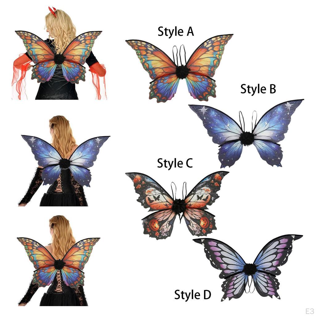 Декоративные крылья на Хэллоуин, костюмы для ролевых игр, дни рождения для женщин и девочек