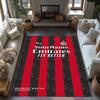Ac Milan Personalized Text Area Rug Suitable for Living Rooms Playrooms Dining Room Bedrooms Anti-slip Rug Decorate Offices Wedding Party Gift