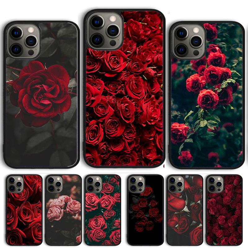 Красная Роза Чехол-Ракушка Для iPhone 17 Air 15 16 14 13 12 Pro Max 11 Pro Max Plus Чехол для Телефона