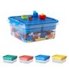 Stackable Children's Toy Organizer Transparent Particle Holder Sealed Storage Jars  Household