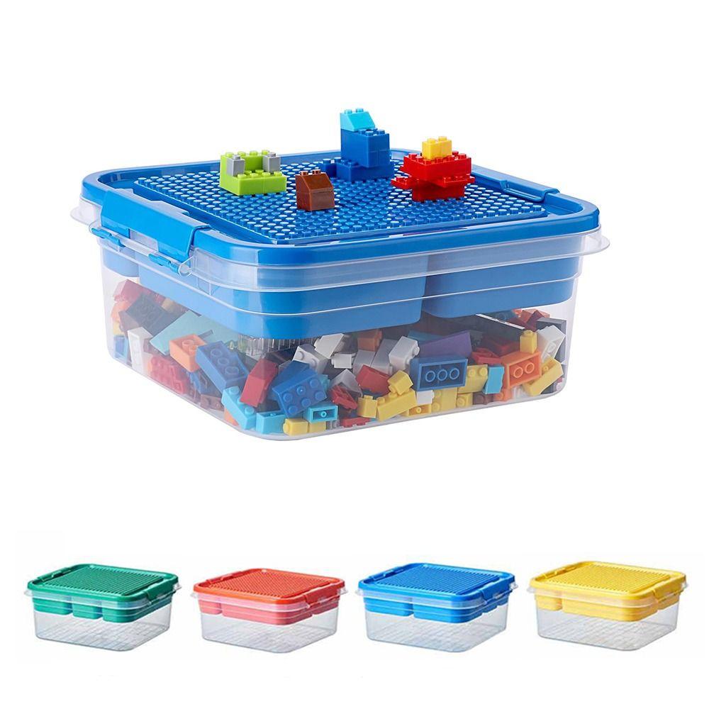 Stackable Children's Toy Organizer Transparent Particle Holder Sealed Storage Jars  Household