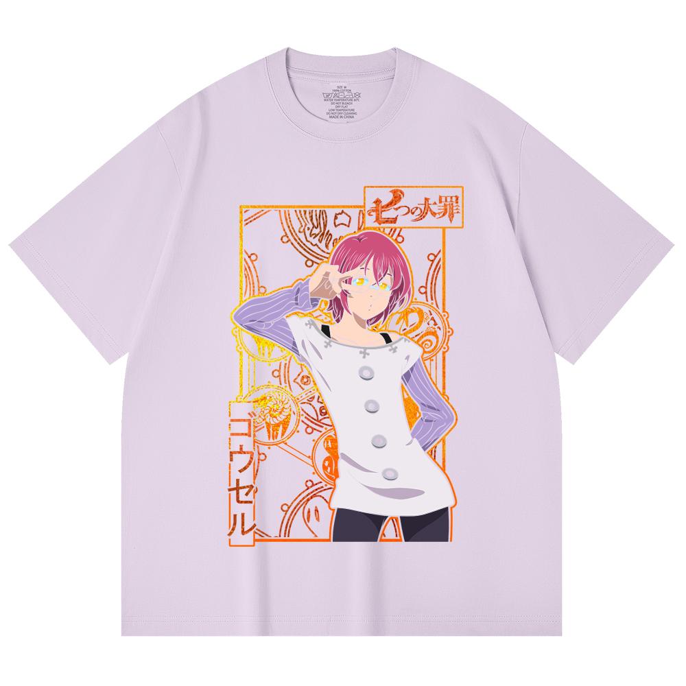 230 Gsm 100% Cotton Seven Deadly Sins V11 Gowther Print Unisex Heavy Cotton T Shirt
