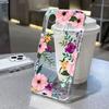 Flower Phone Case For Samsung S25 Ultra Funda Galaxy S24 S23 FE S22 S21 S20 FE S10 Plus Silicone Transparent Covers Carcasa