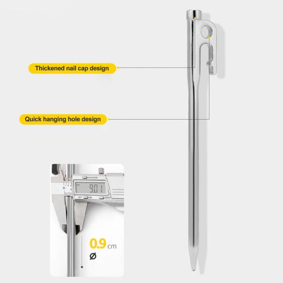 20/30 см колышек для палатки из нержавеющей стали, сверхмощный острый наконечник с одним отверстием, уличный навес, ветрозащитный колышек для гвоздей, шип, аксессуары для кемпинга